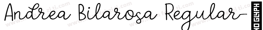 Andrea Bilarosa Regular字体转换